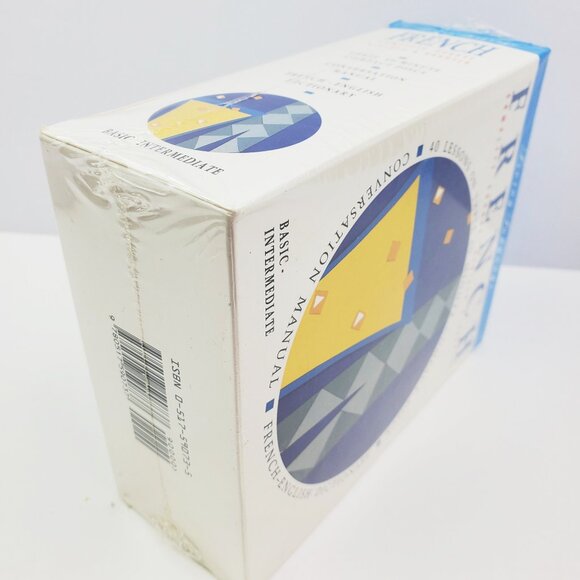 French Living Language Course 3 CD Box Set w/ Dictionary & Manual Sealed - Picture 7 of 8